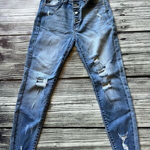 Kancan Blue Distressed Women’s Jeans